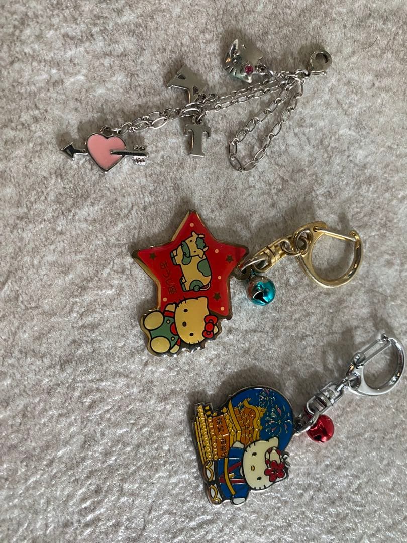 90年代物！ハローキティストラップ 9個セット