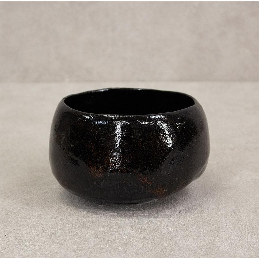 三代 佐々木昭楽 光悦紙屋写し 黒楽茶碗 共箱 共布 栞付 茶道具