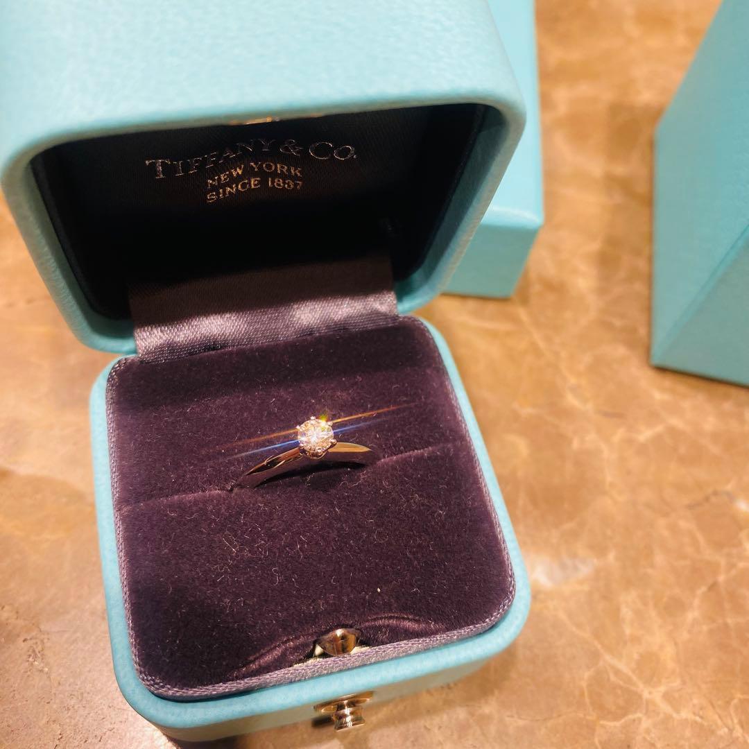 【美品】Tiffany & Co. ソリティアリング婚約指輪ティファニー2021