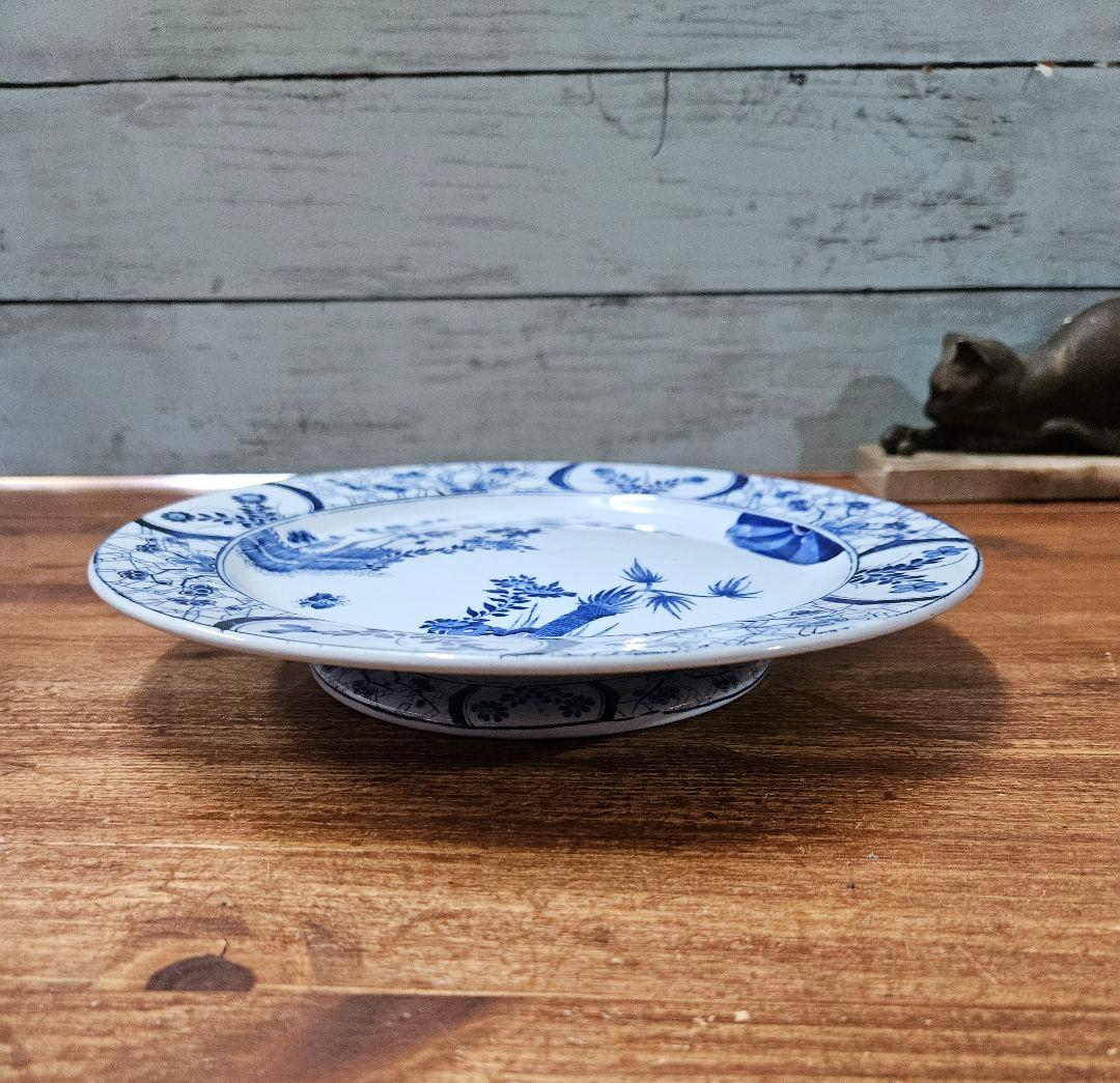 フランスアンティーク クレイユモントロー WATTEAU コンポティエ