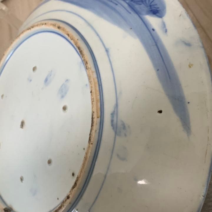 染付 古伊万里 大皿 41cm 飾皿 絵皿 料亭 小料理 - メルカリ