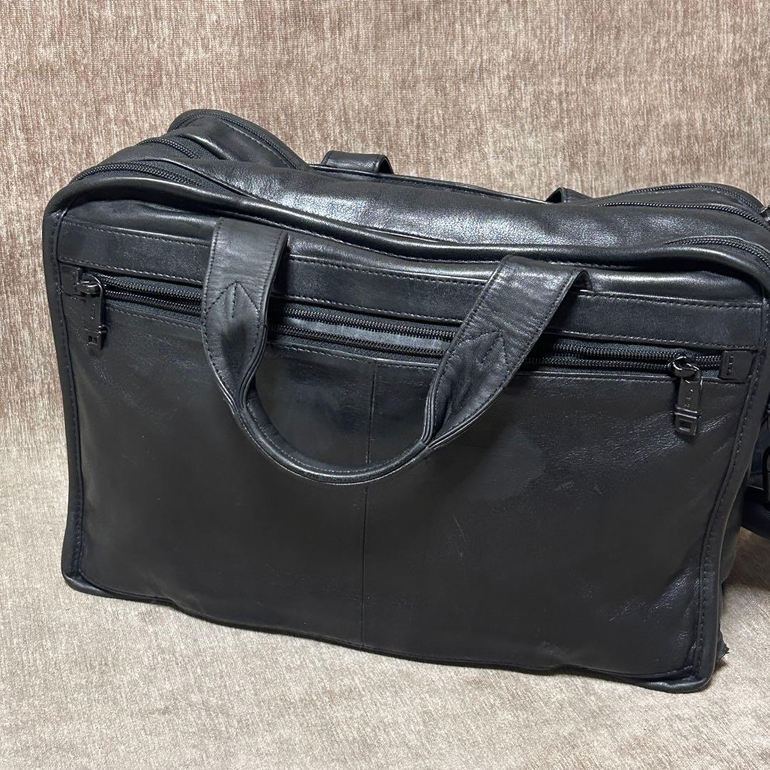 美品　TUMI ALPHA エクスパンダブル ナッパレザー　96141DH