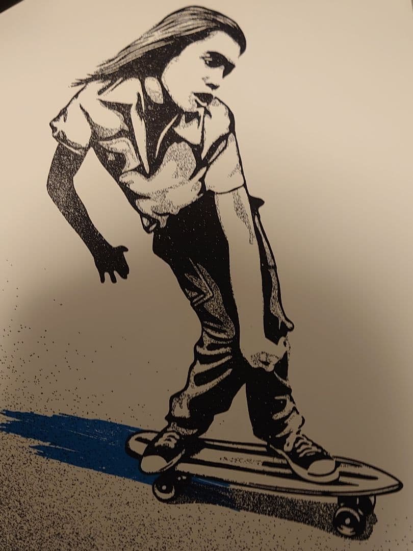 【希少・世界115枚限定】Obey Giantアート:スタイル（シアン）