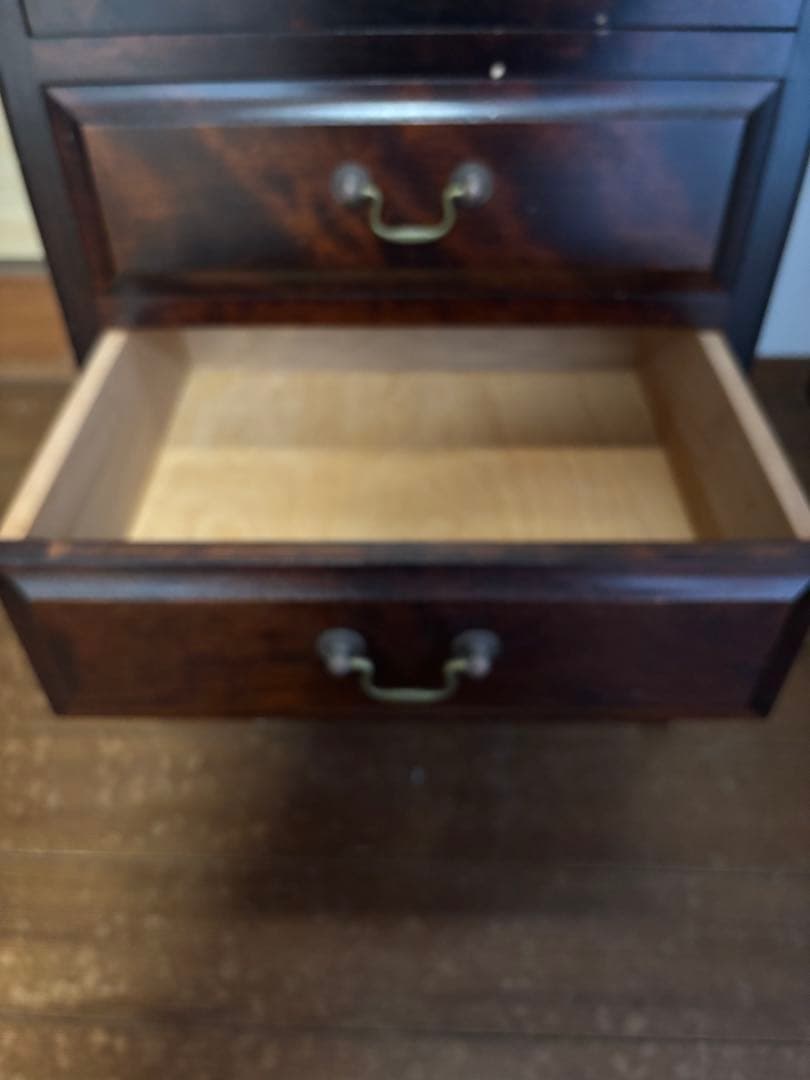 ダークウッド ガラスケース 3段引き出し付き 楽天市場】コレクション