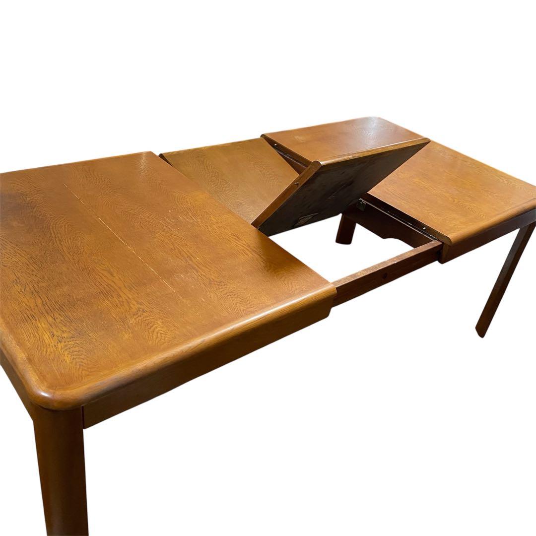 【希少】カリモク エクステンションテーブル　昭和レトロ