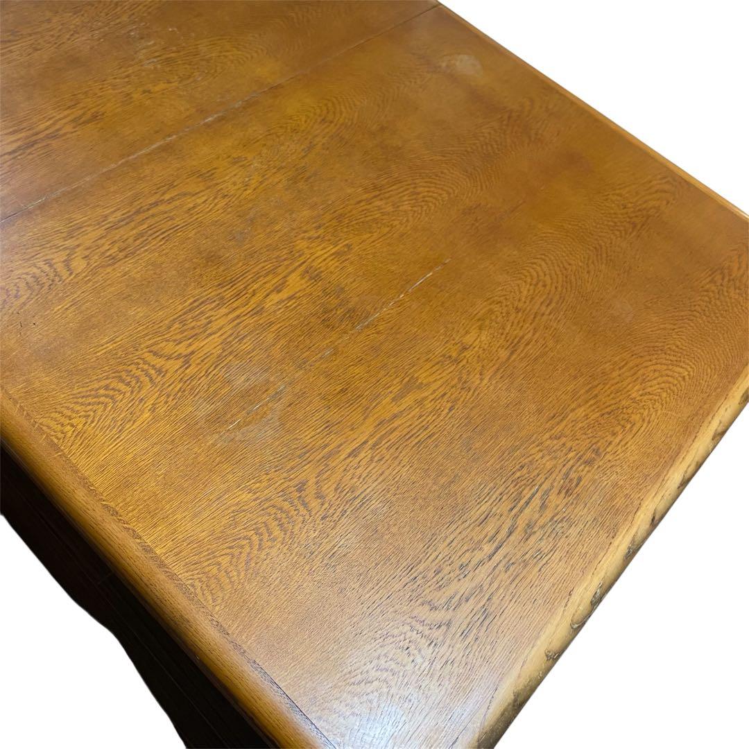 【希少】カリモク エクステンションテーブル　昭和レトロ