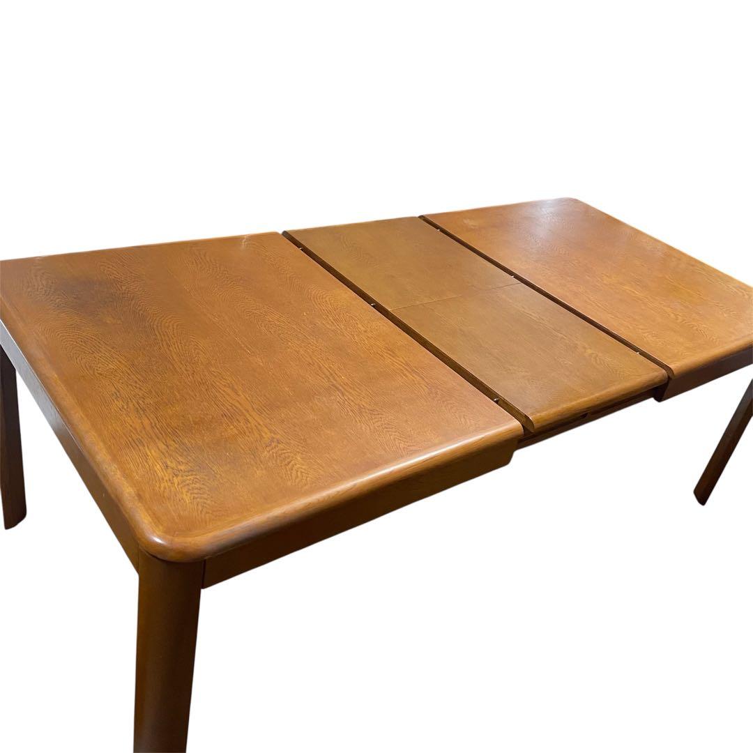 【希少】カリモク エクステンションテーブル　昭和レトロ