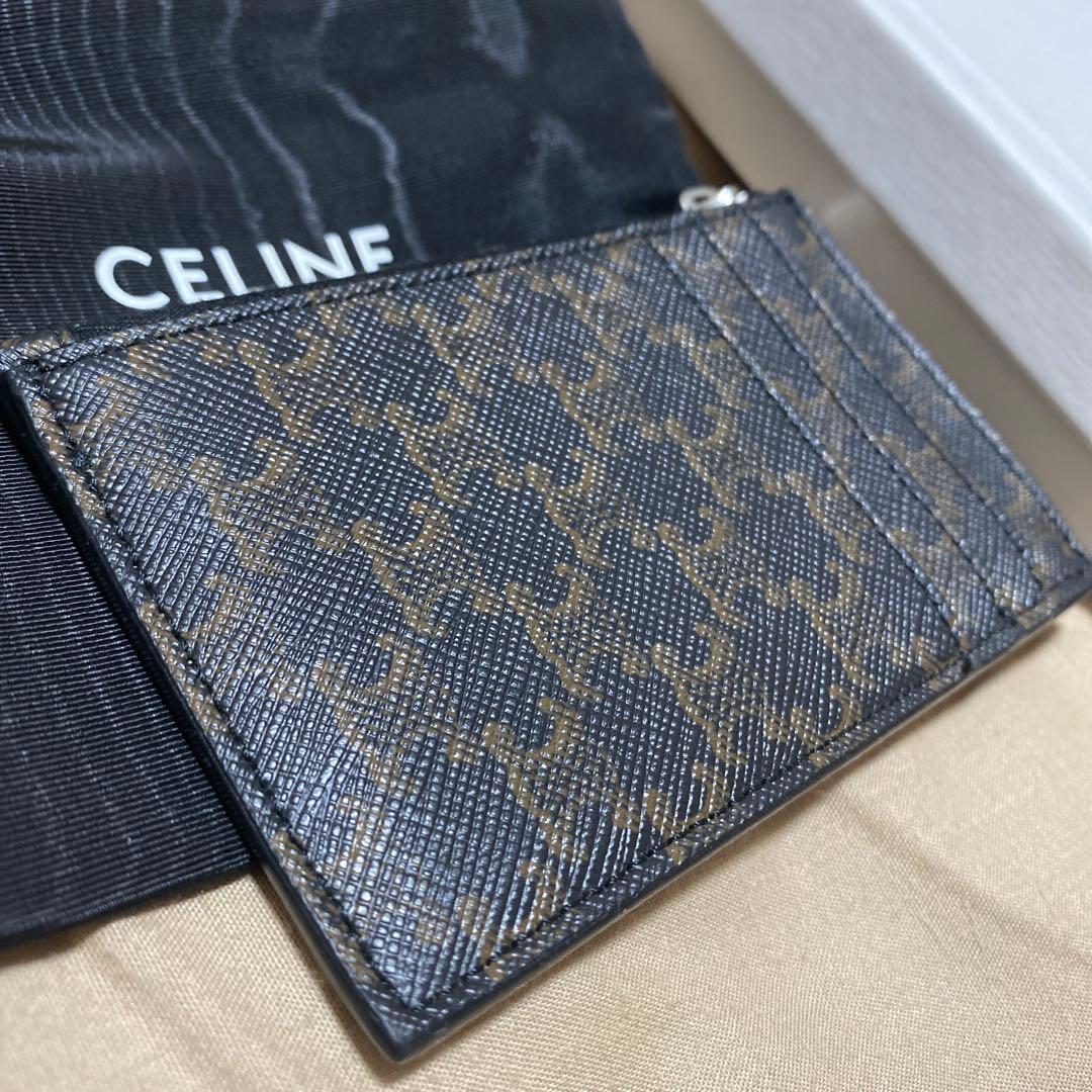 【シルバー金具】セリーヌ カードケース トリオンフキャンバス 正規品