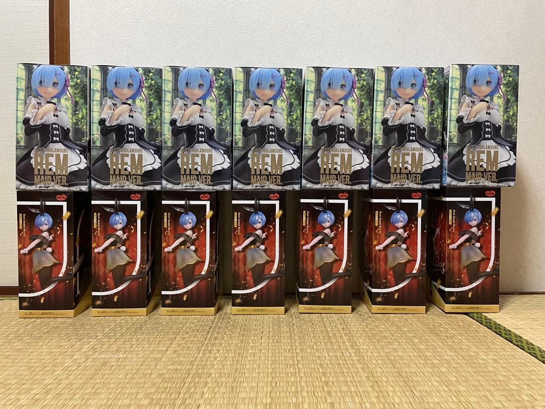 リゼロ GLITTER&GLAMOURS フィギュア レム のみで7個