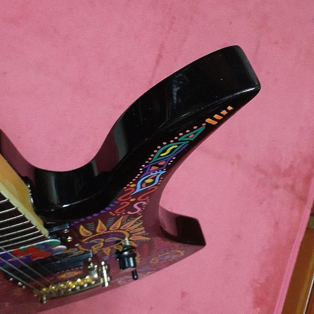 良・美品：サイケペイント・hideモデル。モッキンバード。ソフトケース