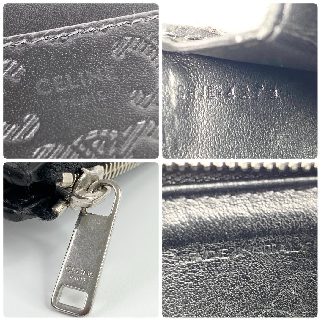 セリーヌ カードホルダー ケース コンパクトウォレット ブラック