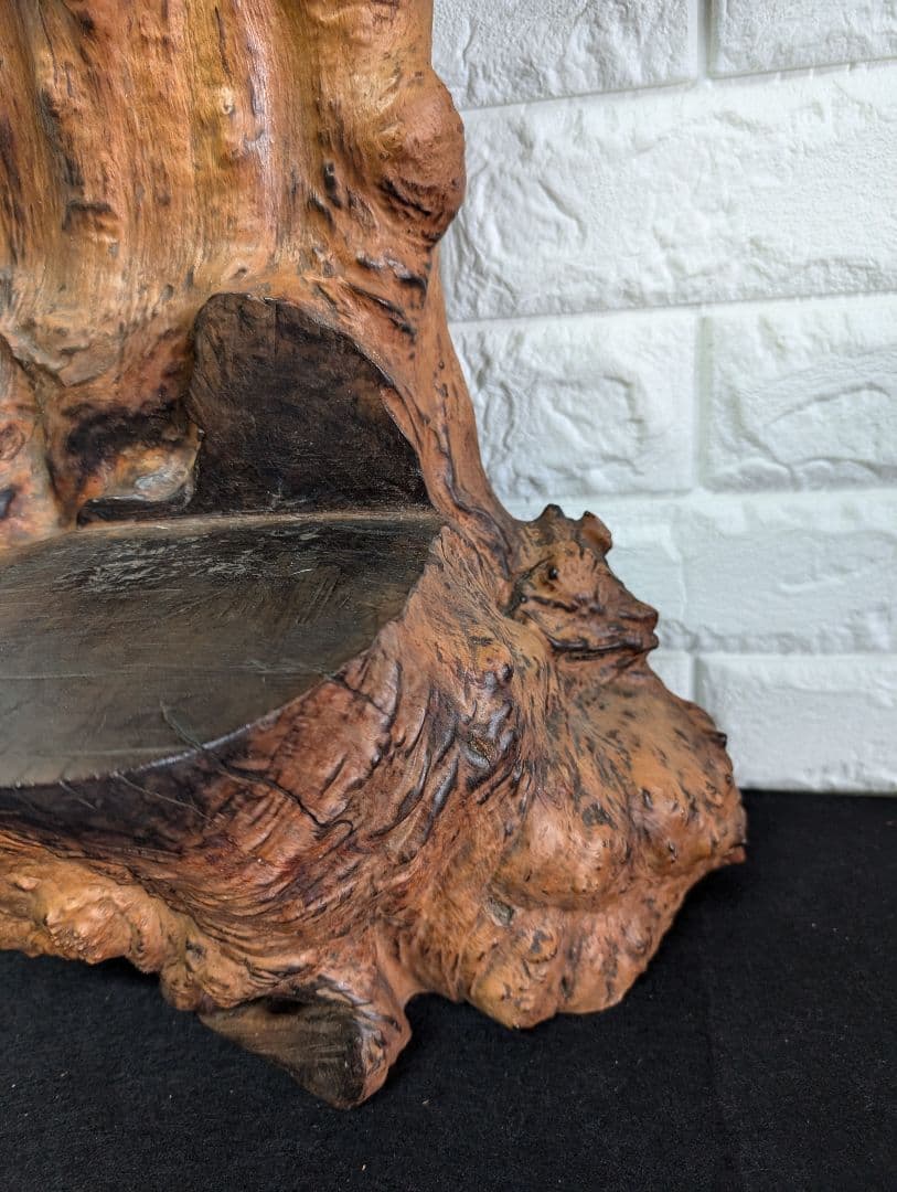 天然木 根材 花台・飾り台 原木 彫刻台 仏像台 置物台 高さ
