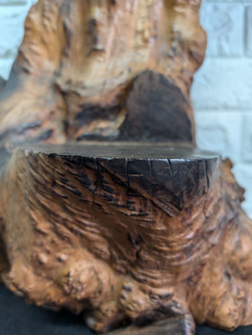 天然木 根材 花台・飾り台 原木 彫刻台 仏像台 置物台 高さ