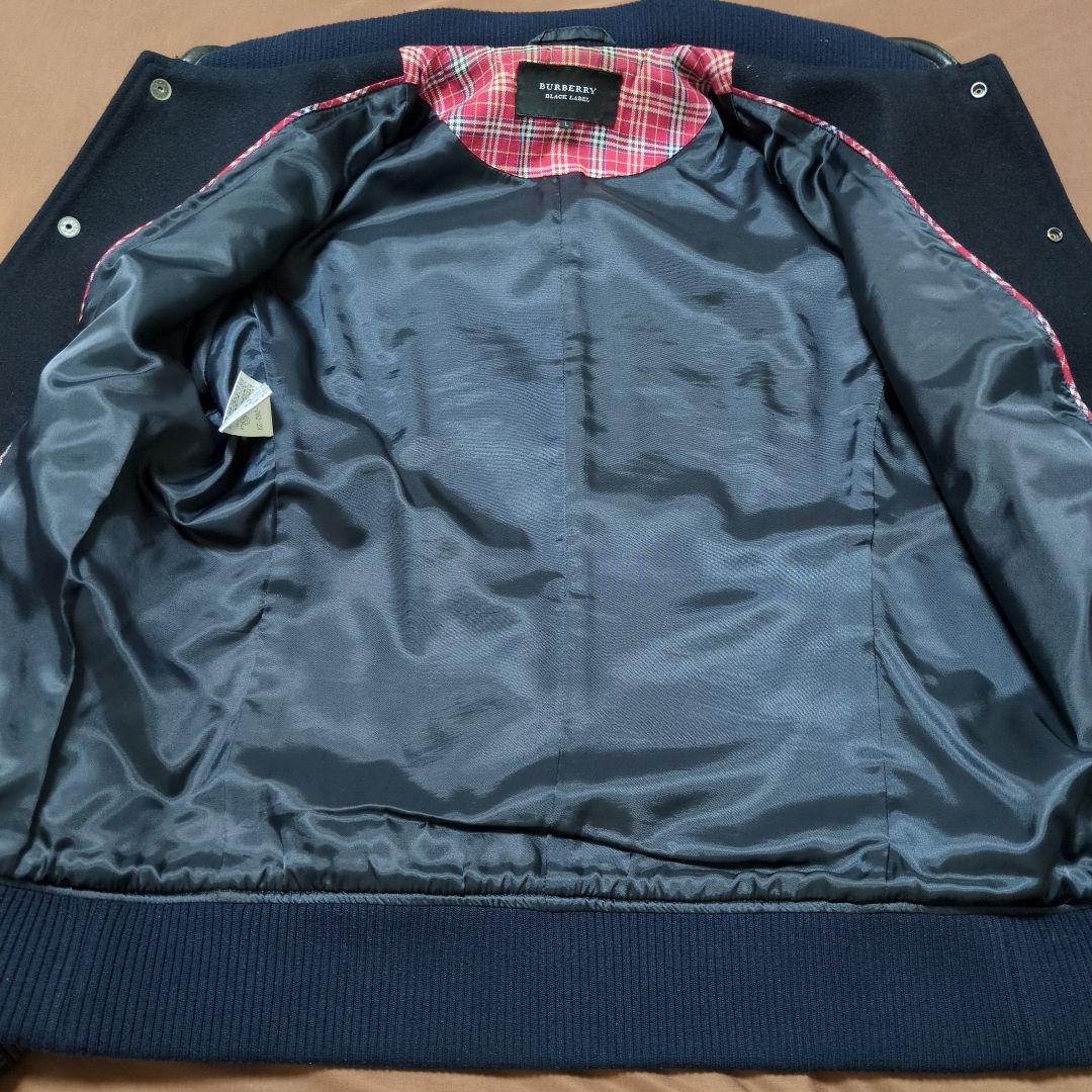 BURBERRY BLACK LABEL スタジャン L ネイビー/ブラック