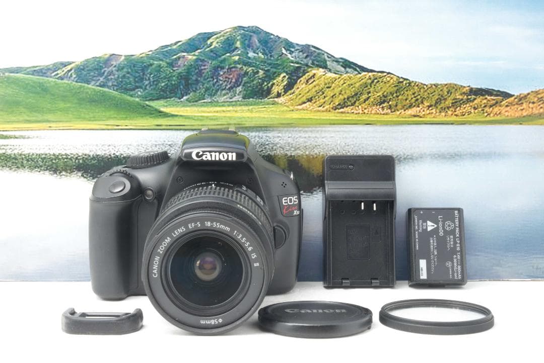動作確認済】Canon EOS Kiss X50 + 18-55mmレンズ