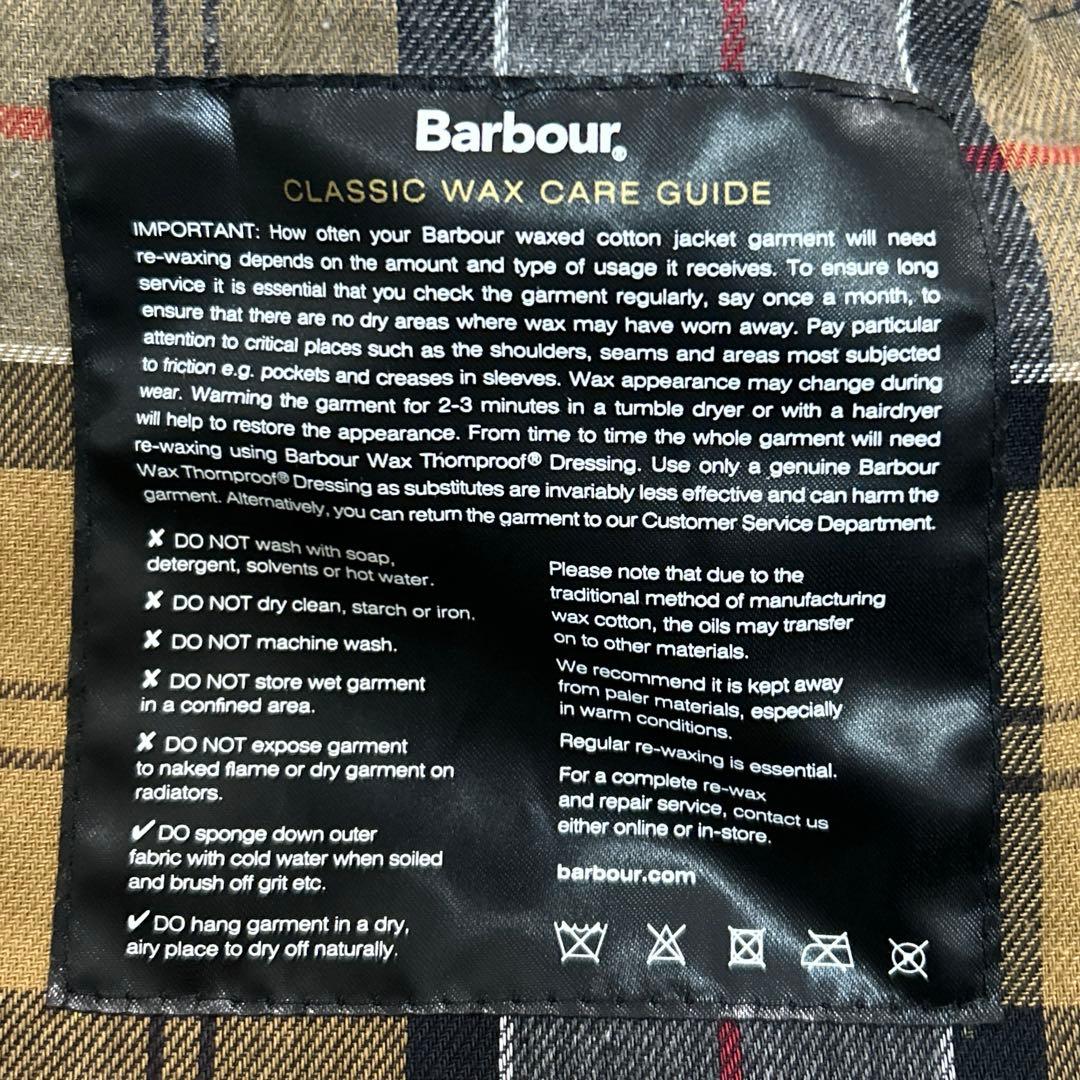 22AW Barbour / BORDER WAX ネイビー サイズ36