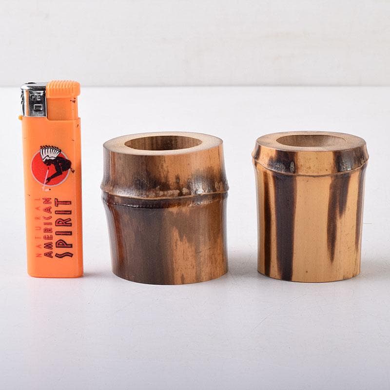 茶道具 弥三郎作 古竹 蓋置 一双 共布 書付極め箱 V R8685 - メルカリ