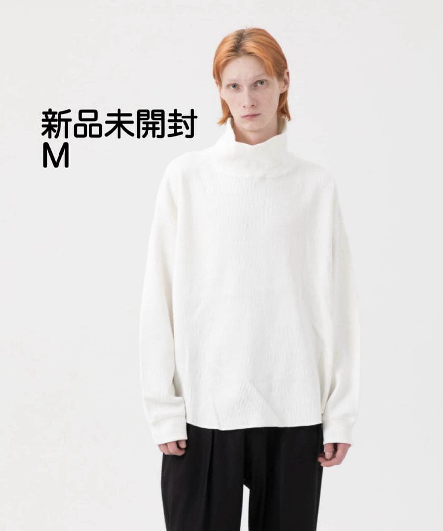 秋*効様 【新品未使用】MBハイエンド ワッフルカットソーオフタートル ホワイト MBハイエンド ワッフルカットソーオフタートル | MB -there is a reason