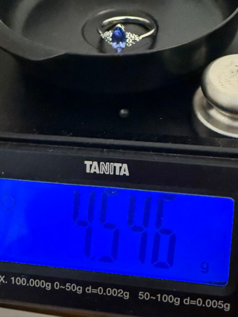 売り切り超特価価格セ-ル！PT950タンザナイトダイアモンド入りリング