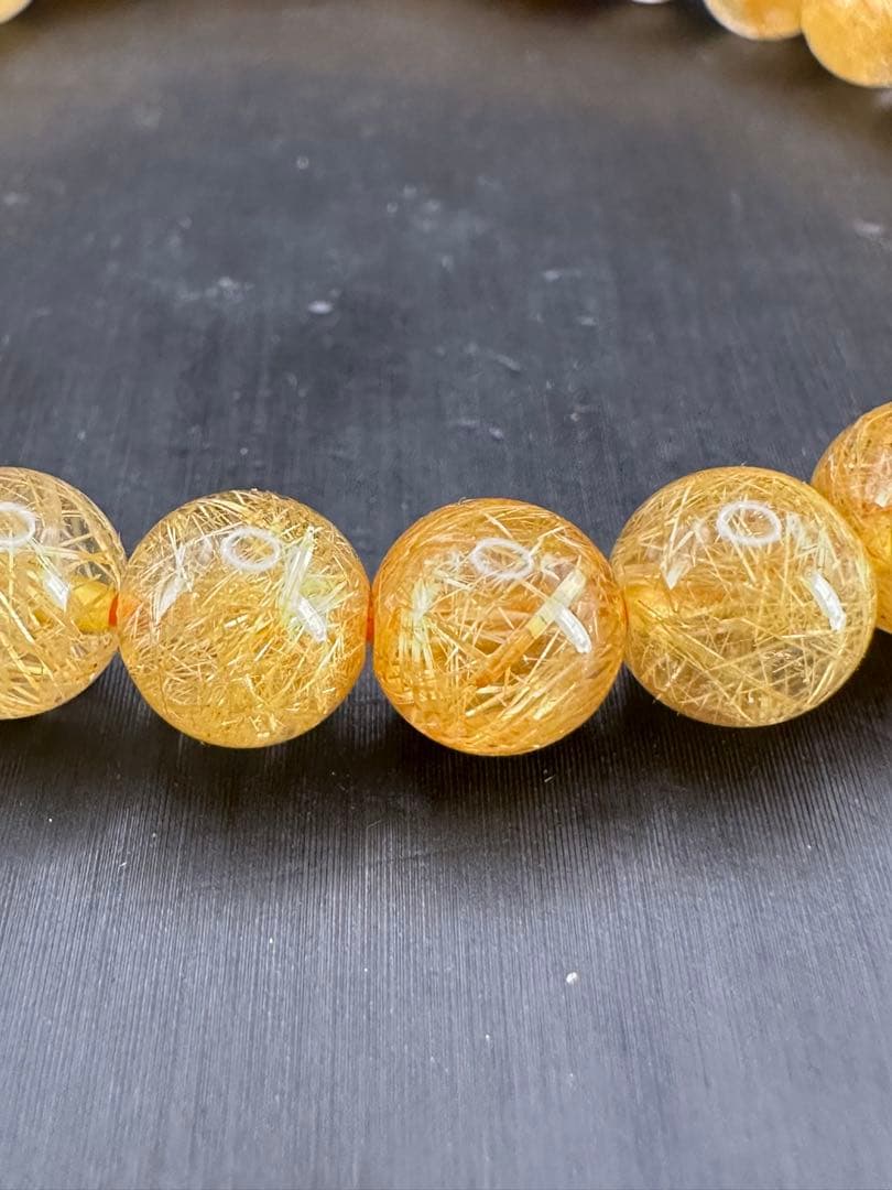 花火ルチルブレスレット！7.8㎜