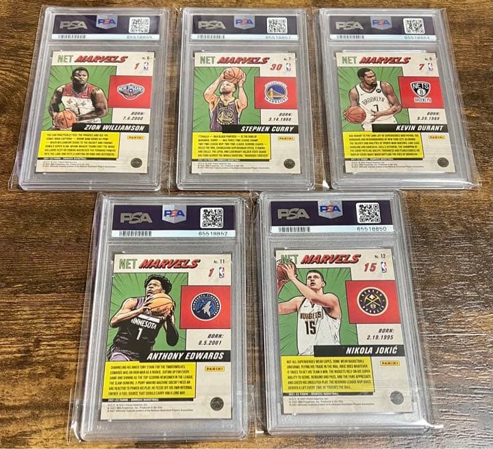 PSA9 2021 ドンラス NET MARVELS セット カリー ザイオン