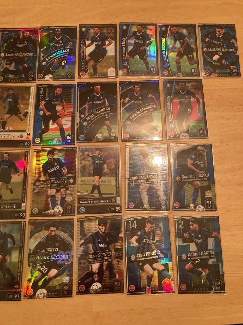 wccf footista インテル　25枚カードセット