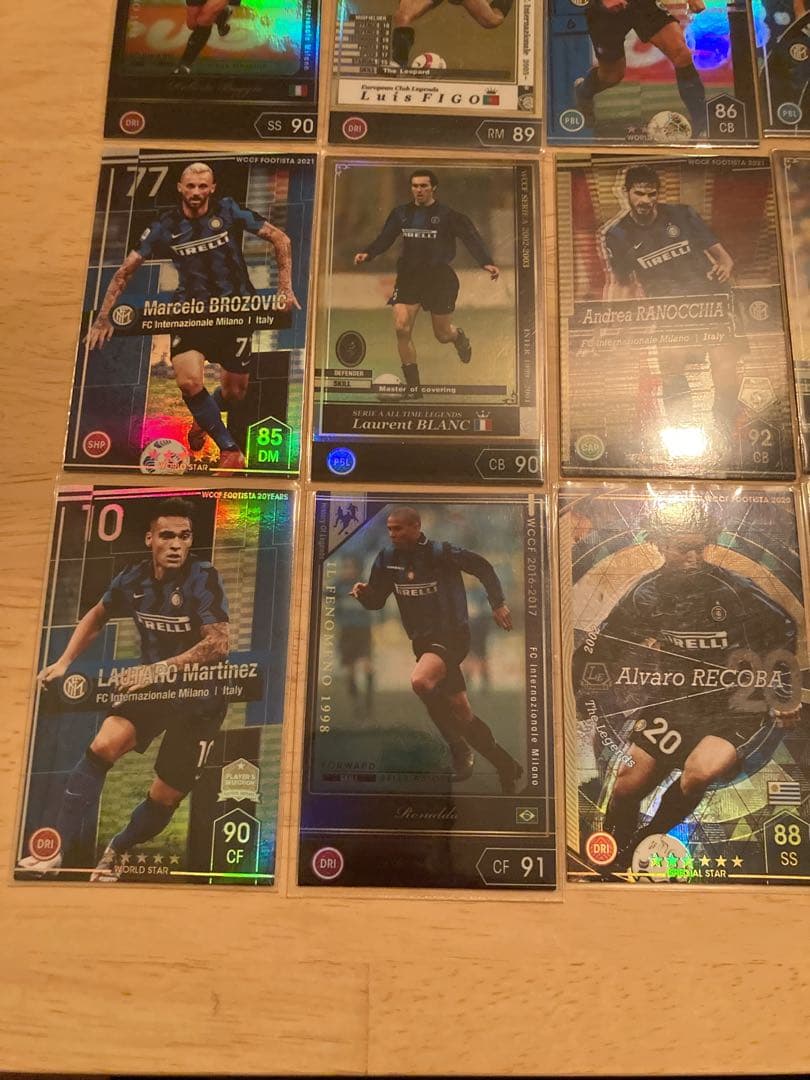 wccf footista インテル　25枚カードセット