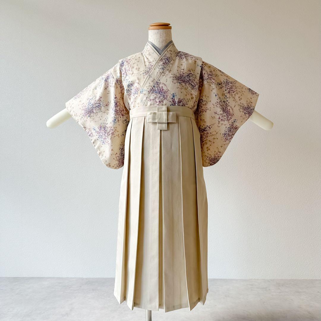 ［かすみ草］5歳 七五三 ꕤ 羽織袴5点セット