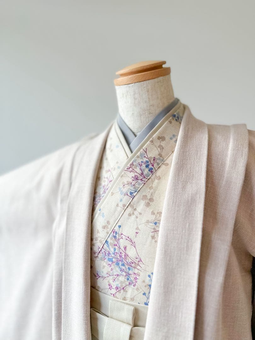 ［かすみ草］5歳 七五三 ꕤ 羽織袴5点セット