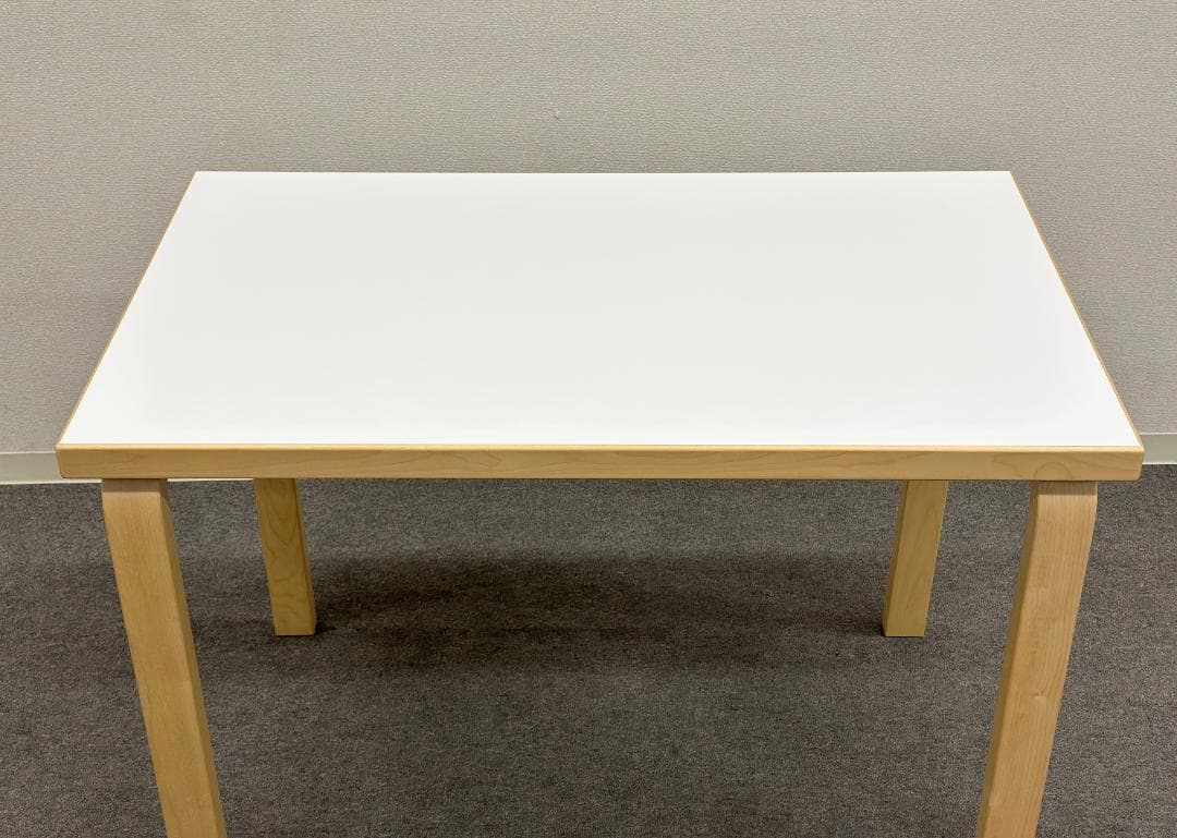 ■アルテック■TABLE80B　ダイニングテーブル　デスク　ホワイトラミネート