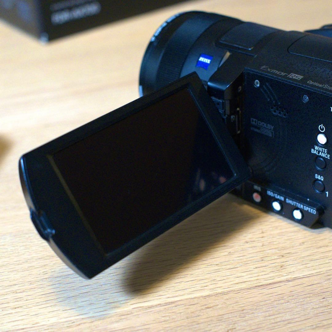 【美品】SONY 4K ビデオカメラ FDR-AC60本体 ZEISSレンズ