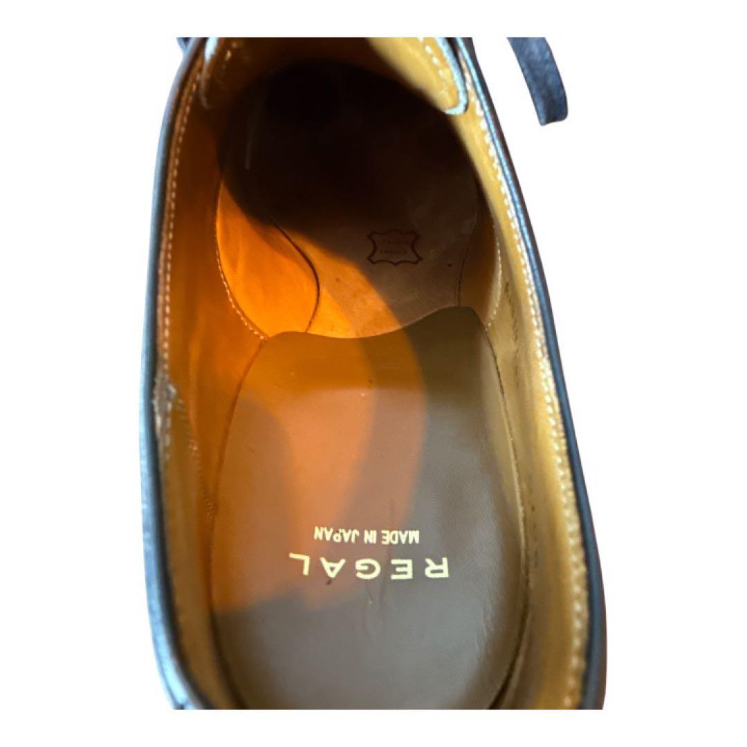 ゲリラセール❣️美品✨REGAL✨ストレートチップ✨01DR ブラック 24cm