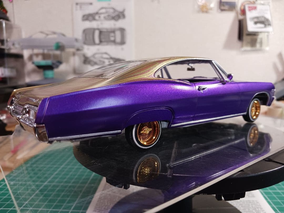 自動車 amt 1/25 1967 impala ss lowrider