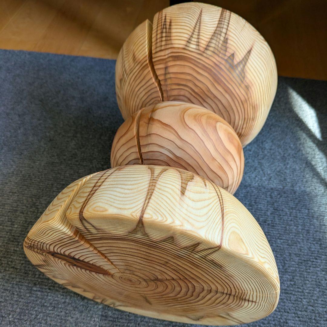 杉　希少　丸太　椅子　スツール　高さ約30.5㎝