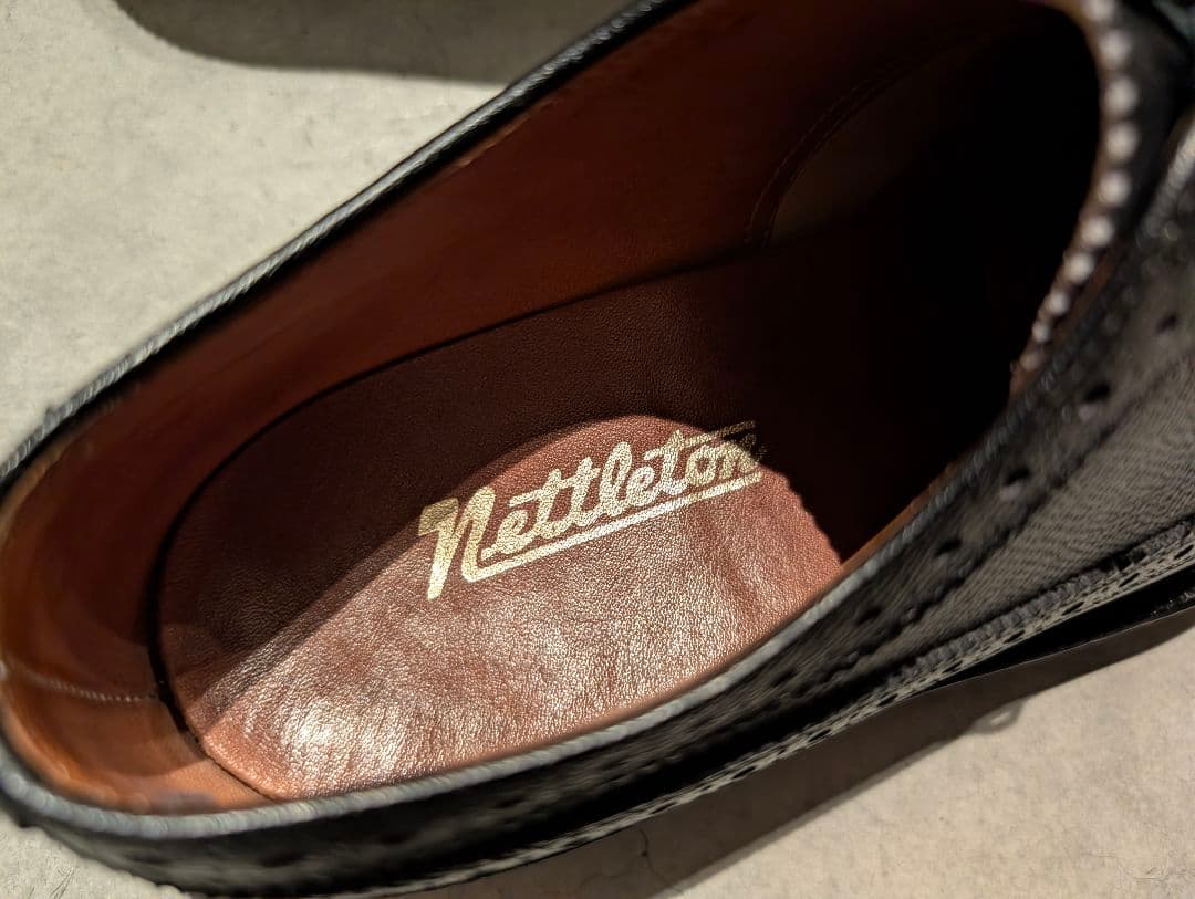 Nettleton ネトルトン ウイングチップ フルブローグ 7.5 C/A