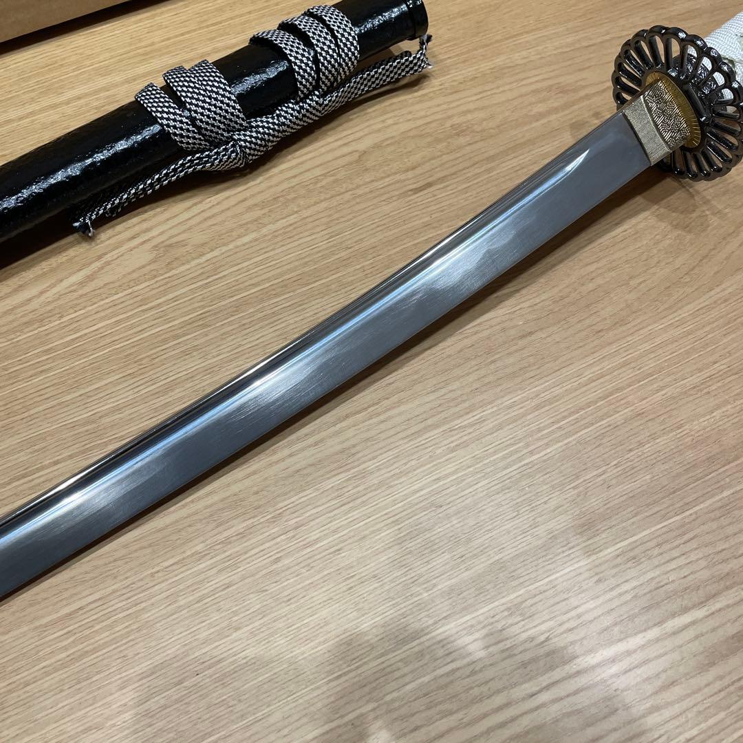 ウ*ー様 観賞用 菊一文字則宗 白色の柄 模造刀　沖田総司 愛用