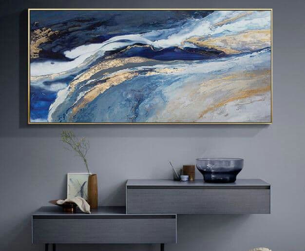 リビング装飾画の抽象的な手描きの油絵の玄関の廊下に掛け