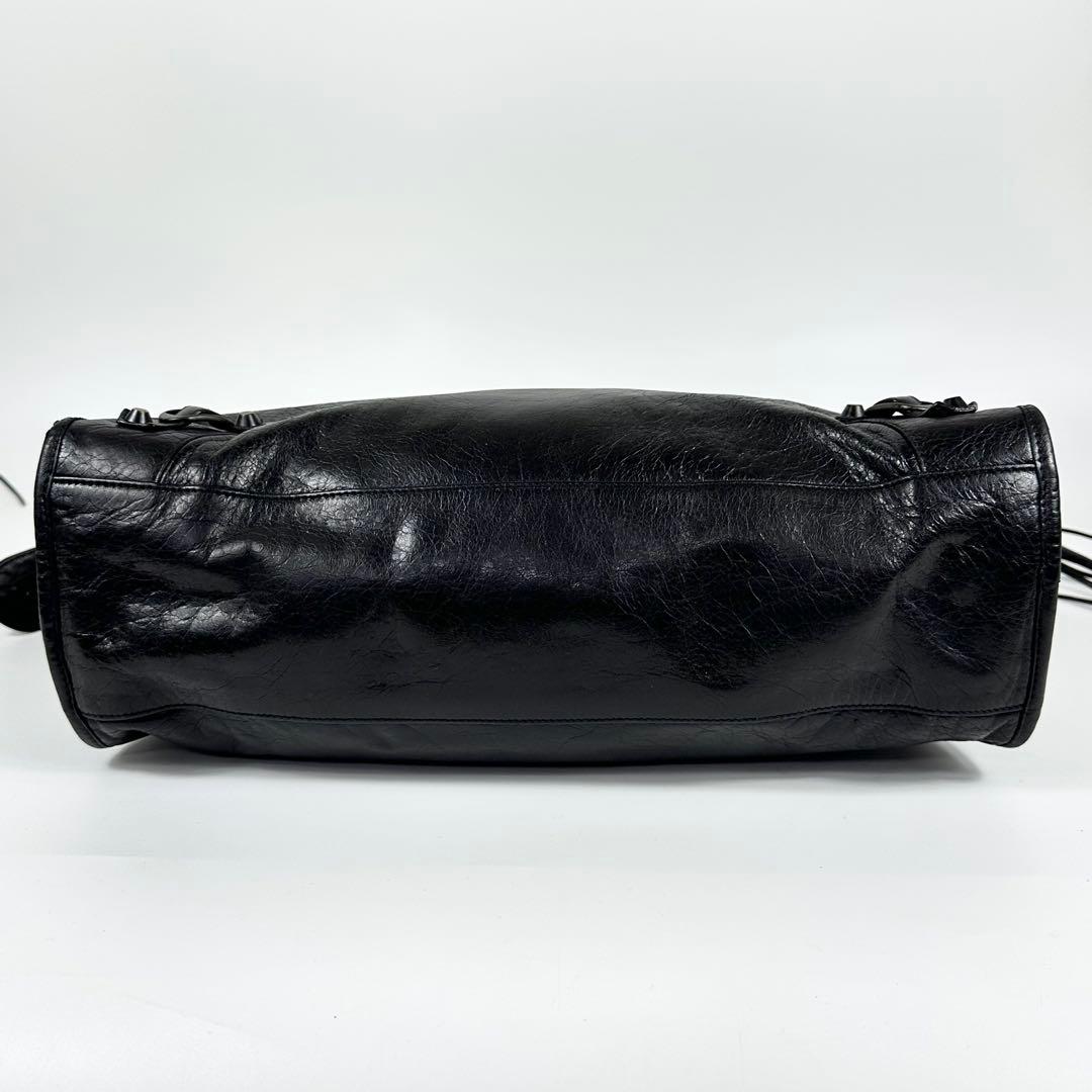 BALENCIAGA 115748 シティ 2way レザーバッグ 黒