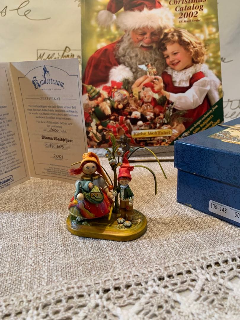 ドイツ製 木製人形 ケーテウォルファルト社の2001年度限定の兄弟の可愛い