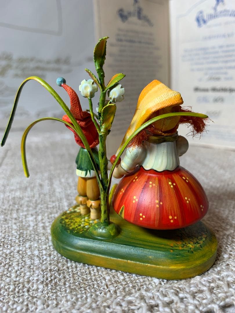 ドイツ製 木製人形 ケーテウォルファルト社の2001年度限定の兄弟の可愛い