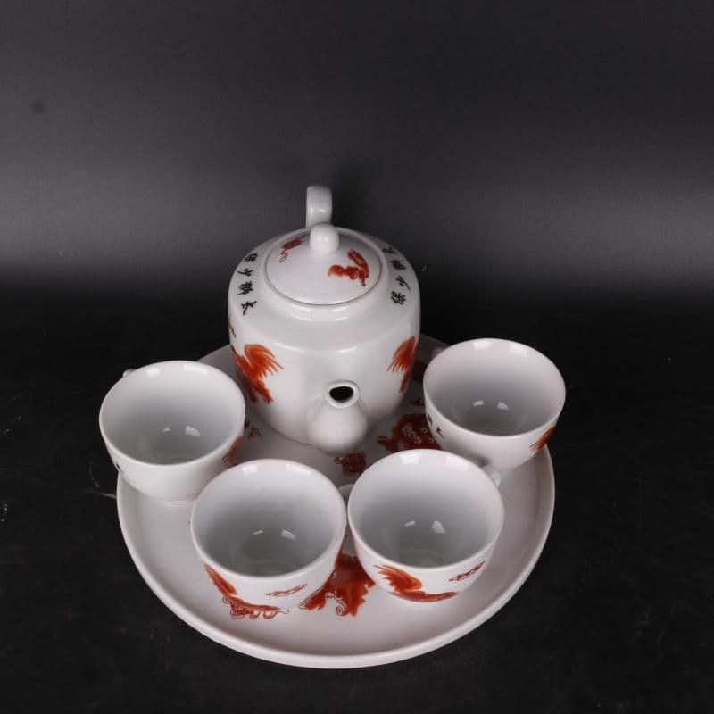 清乾隆 太獅少保ティーポットカップです 現代工芸品 美術品 置術