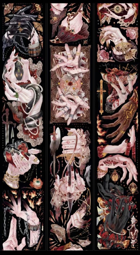 切売 1137☆ 海外 マスキングテープ マステ PET 装飾 人物 烫紅