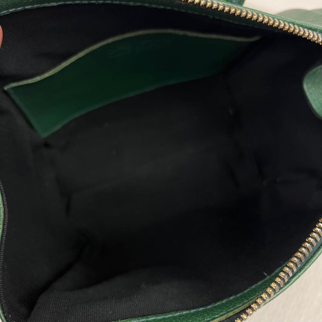 極美品✨ イルビゾンテ ミニボストンバッグ ショルダーバッグ 2way グリーン