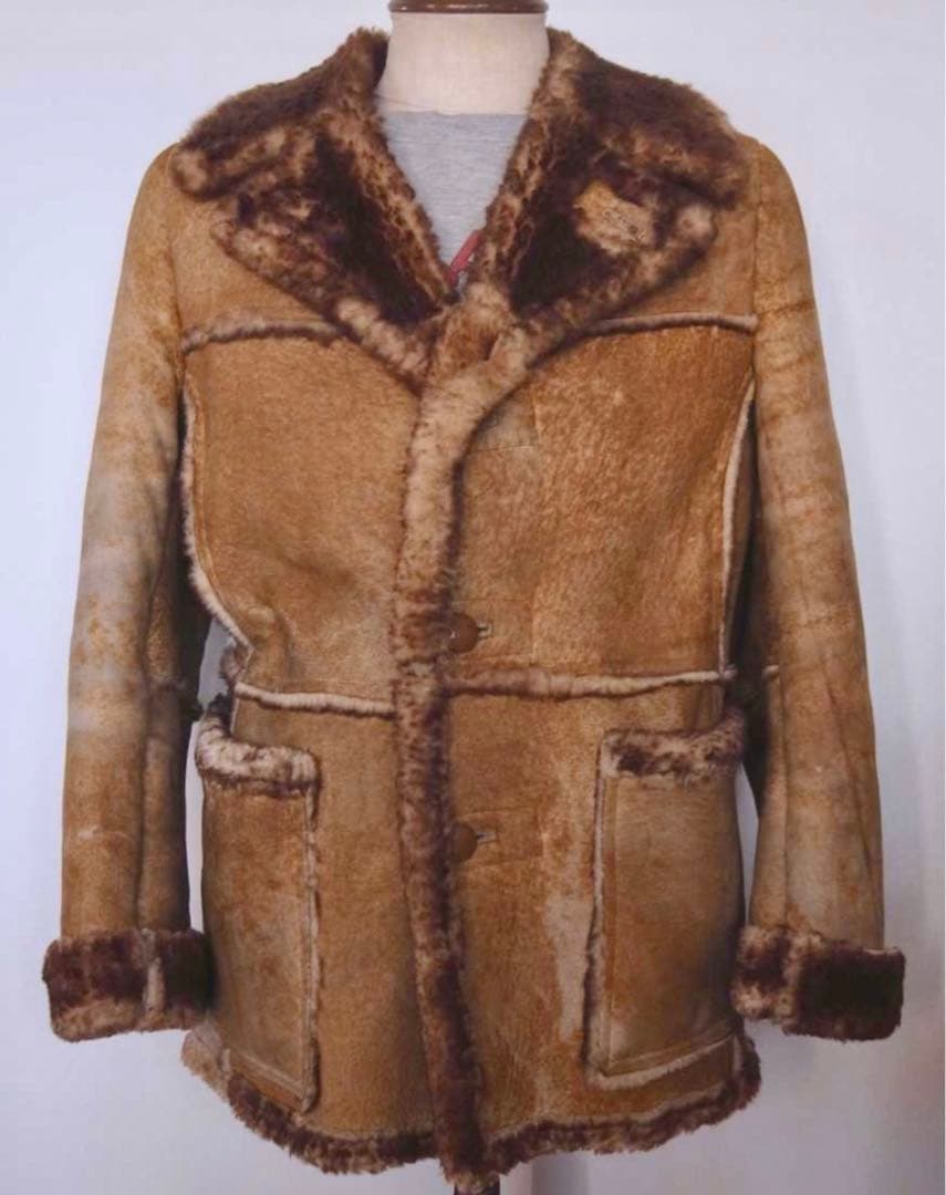 ウールリッチ　ヴィンテージ　ムートン　ランチ　コート　サイズ38