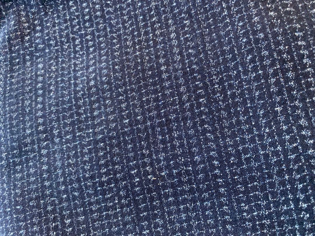 藍染　古布　絣　長着　木綿　上等