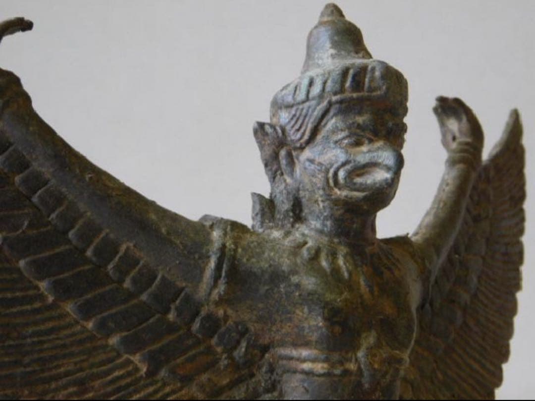 クメール 青銅 ガルーダ バイヨン期 アンコールワット 仏像 仏教美術