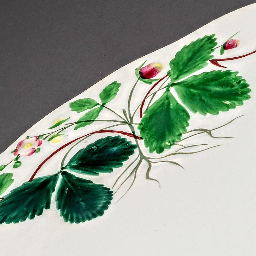 クレイユモントロー バルボティーヌの苺皿 FRAISE レリーフプレート