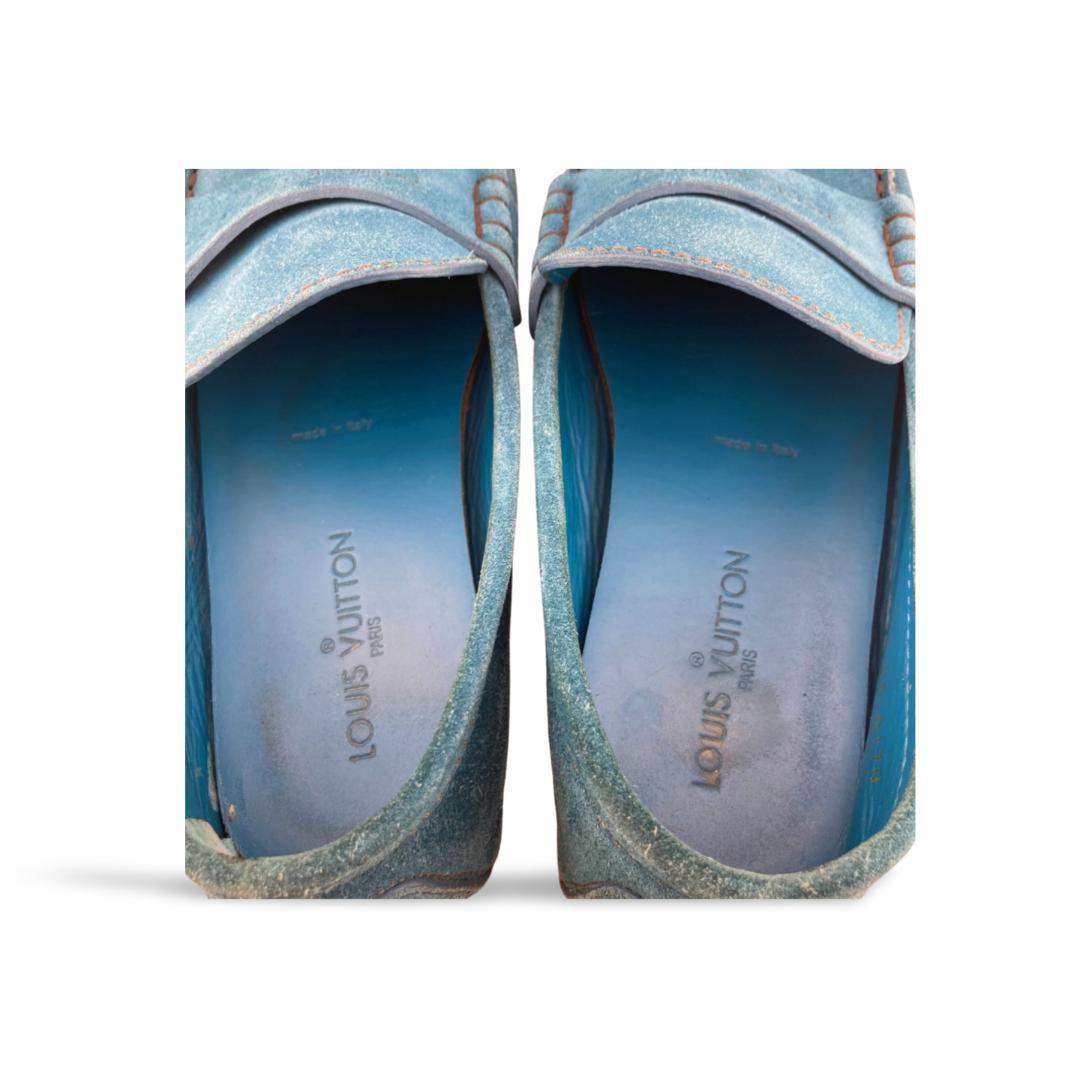 【wakamono.523】ルイヴィトン スエード ドライビングシューズ