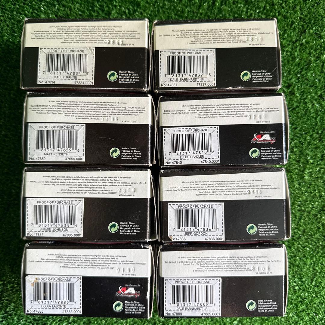 コ【26】NASCAR ダイキャスト モデルカー レーシングカー 玩具車 計8台