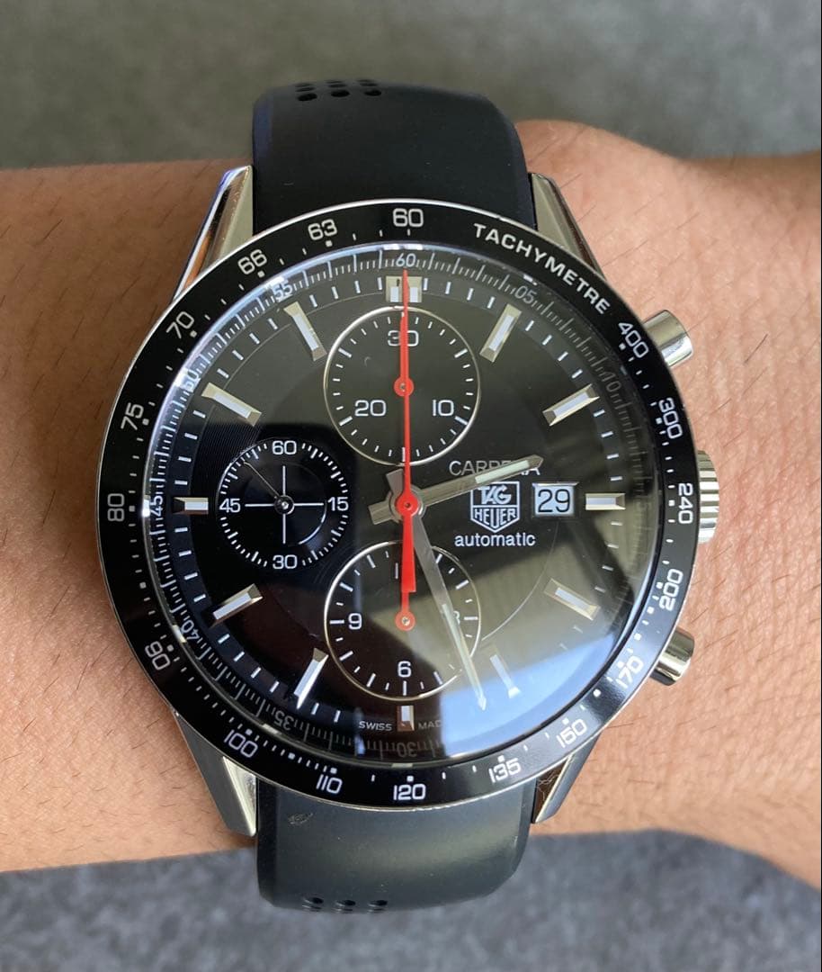 タグホイヤー カレラ CV2014-3 黒(OH: 2024/11)
